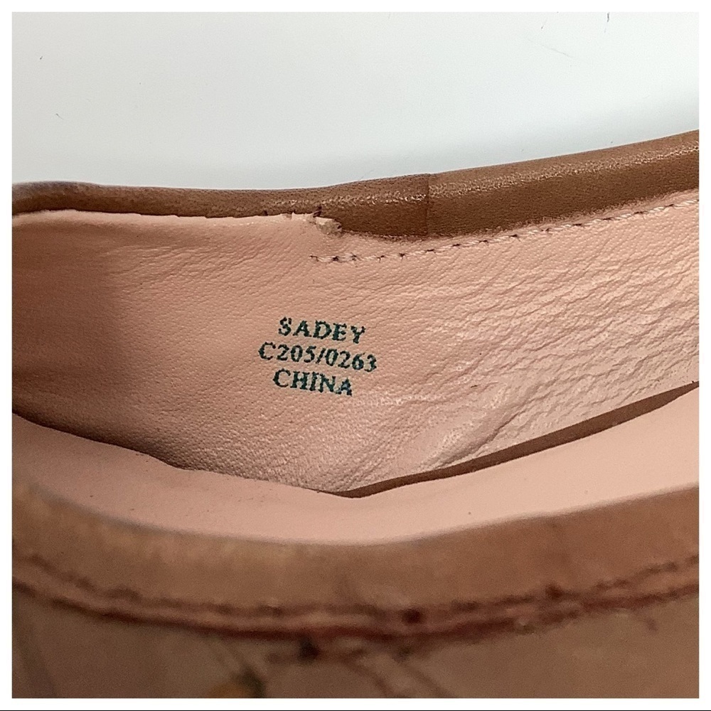 FINAL PRICE Taryn Rose Sadey Leather Peep Toe Cork Wedges 6.5M - Picture 10 of 14